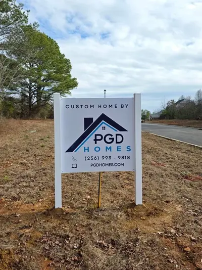 PGD Homes post and panel sign Photo